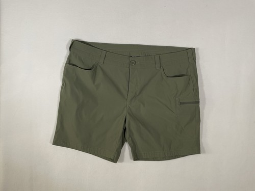 Eddie Bauer Cargo Shorts Damen 20W Greem Gorpcore Wandern Stretch Nylon - Bild 2 von 7