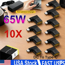 10PCS 65W USB C Type C To PD Power Charger Adapter Square Converter For Lenovo