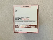 IT Cosmetics Confidence In A Cream Rosy Tone Cell Renewal Moisturizer 2oz