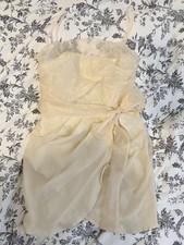 Asos light gold mesh dress - Size 12