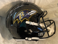 Derrick Mason Baltimore Ravens Autographed Full Size Replica Helmet Schwartz COA