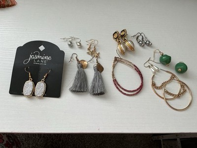  9 Unbranded Pierced Dangly Earrings All Are Wearable 