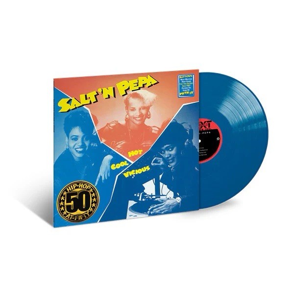 Salt 'N Pepa - Hot Cool Vicious (Hip Hop At 50) Blue LP Vinyl 2024 Reissue