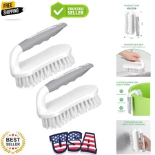 Ergonomic Heavy-Duty Scrub Brush Set for Effortless Bath & Carpet Cleaning