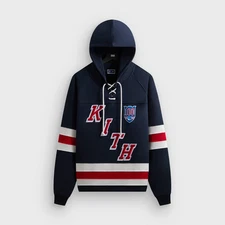 Kith for the New York Rangers Retro Delk Hoodie KHM034766-413 Size XL