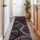 Rugshop Area Rug Modern Abstract Circles Design Rugs for Living Room Bedroom Rug