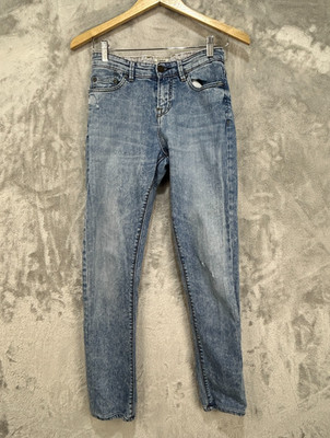 Pull&Bear Fit Skinny Jeans Men's EUR 36 - US 26 Light Wash Distressed Denim