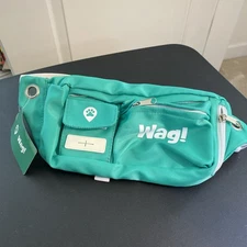 WAG! Dog Walking Fanny Pack w/ Poop Bag Dispenser Area & Multiple Pockets  Green