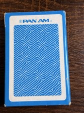 Vintage Pan Am Playing Cards Deck Airline Promotional USPCC Complete Blue