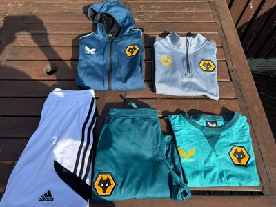 Wolves Away Training Kit Shirt Trainingsanzug Top & Jogginghose Gr. JL Jugendliche Castore