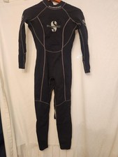Scubapro Wetsuit Full Body Neoprene Dive Suit Adult Size Small Black Scuba