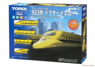 TOMIX 90183 N Gauge 923 Doctor Yellow Basic SD Starter Set 4-Car Track NEW Japan