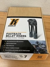 KODLIN USA Risers Fastback 8" Black For Harley Softail 2018-2025