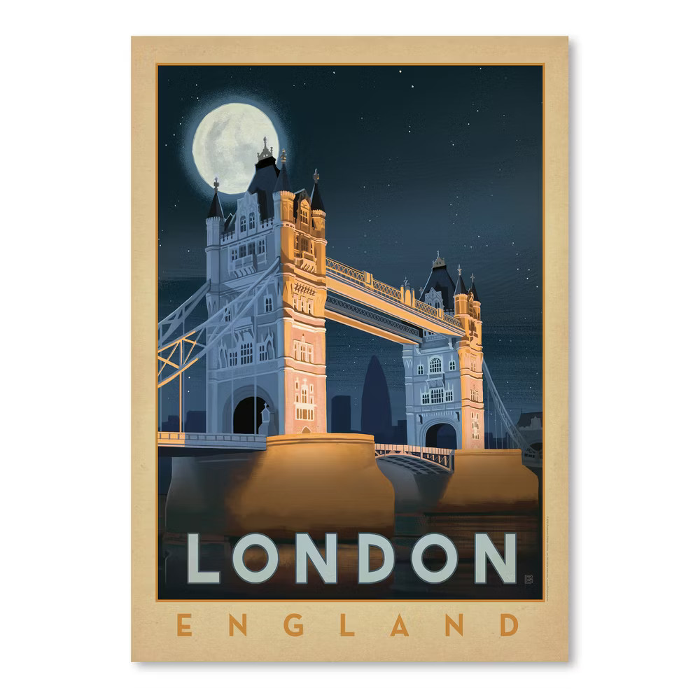 Americanflat - Wt London Bridge by Anderson Design Group - 18x24 Poster 9390₽