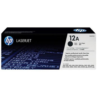 HP Original 12A Schwarz Laser Toner Druckerpatrone (Q2612A)