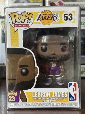 Funko Pop Figur Basketball NBA LeBron James 53 LA Lakers Mit Protektor