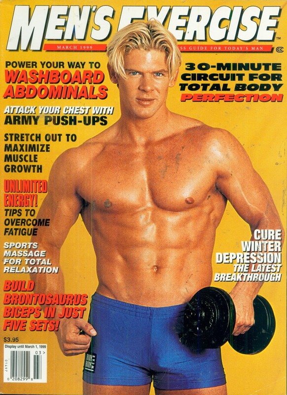 MEN'S  EXERCISE MARCH 1999 GREAT BODYBUILDNG MAGAZINE