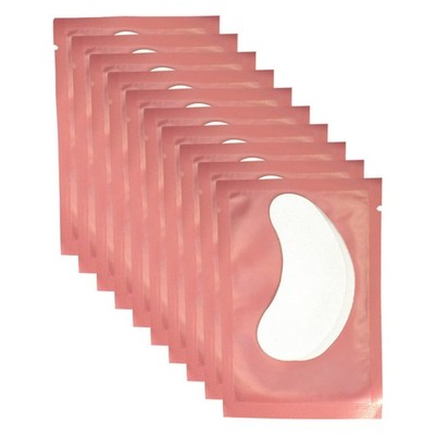 50 Pairs Pink Hydrogel Eye Patch Eyelash Extension Natural Lint Free Under Ey...