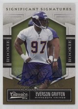 2010 Classics Rookie Significant Signatures Gold /499 Everson Griffen Auto 1k9t