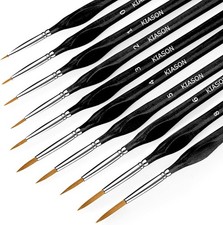 Ultra-Thin Detail Paint Brushes Set for Precision Artists - Professional Mini...