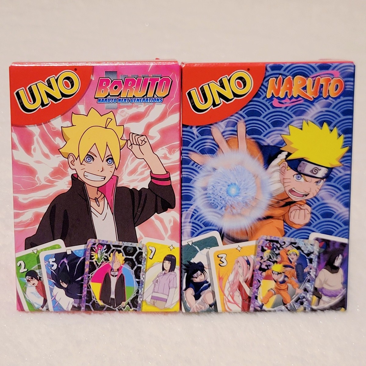 Mcdonalds CANADA Uno X Anime Cards Naruto Boruto Happy Meal Toy