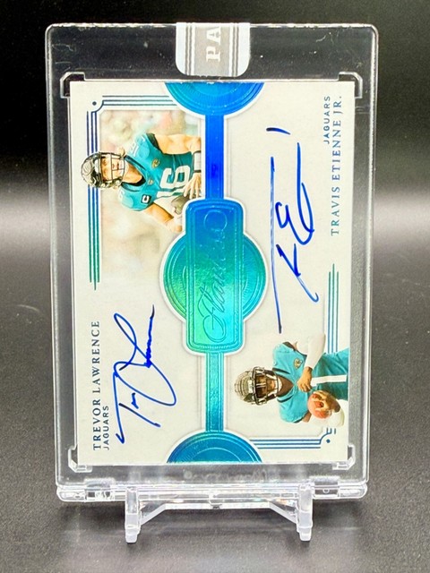 2021 Flawless Trevor Lawrence Travis Etienne Jr 1/1 PLATINUM DUAL AUTO AUTOGRAPH
