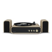 Image of Crosley Gig Turntable & Speakers Faux Wood Bluetooth Stereo Vinyl Record Player