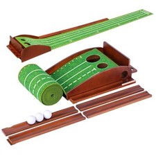 Putting Green Indoor, Golf Putting Mat Putting Matt with Auto Ball Return