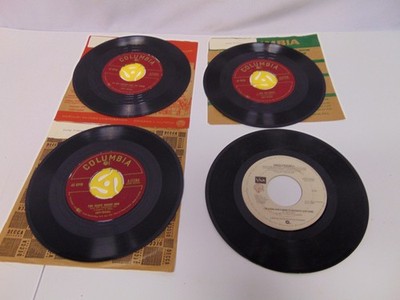 4 David Frizzell 45 vinyl records 7'' Sweet Lies Mama you're too late WBS 50063
