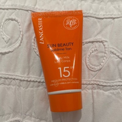 LANCASTER Sun Beauty Sublime Tan SPF 15 sun protection body milk medium protect