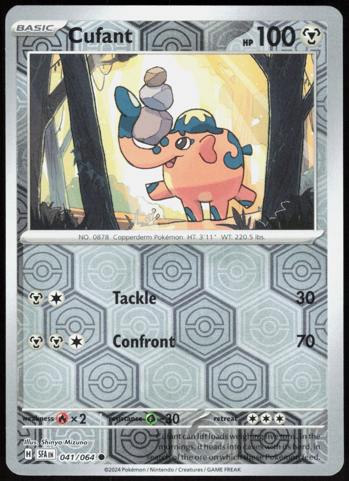Shrouded Fable Cufant 041/064 Common Pokemon Reverse Holo NM/M
