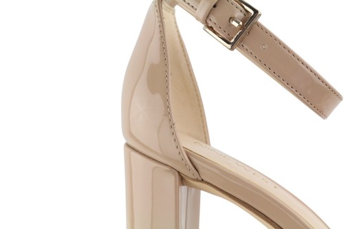 Nine West Mujer Tacones US6.5 EU37 Beige Charol Bloque Plataforma Sandalias - Imagen 13 de 16