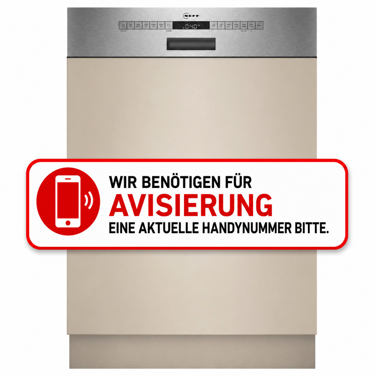NEFF S145EVS04E Einbau-Geschirrspüler integriert 60 cm (B, Integrierbar)