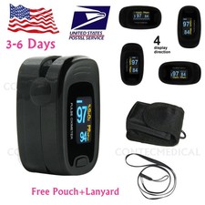 OLED Finger Pulse Oximeter Blood Oxygen Monitor SpO2 Heart Rate Tester Free Bag