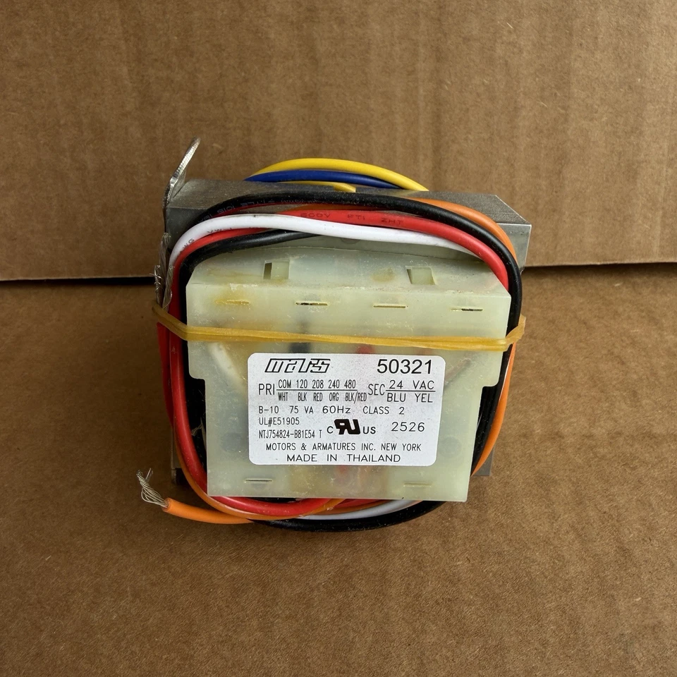 Transformador de control MARS 50321 75VA 120/208/240/480V a 24V NEMA Clase II Foto 4 de 4