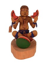 Hopi Pueblo Clown Kachina Doll By Darrel Pooyouma Late 20th Century  Size 6.5" H
