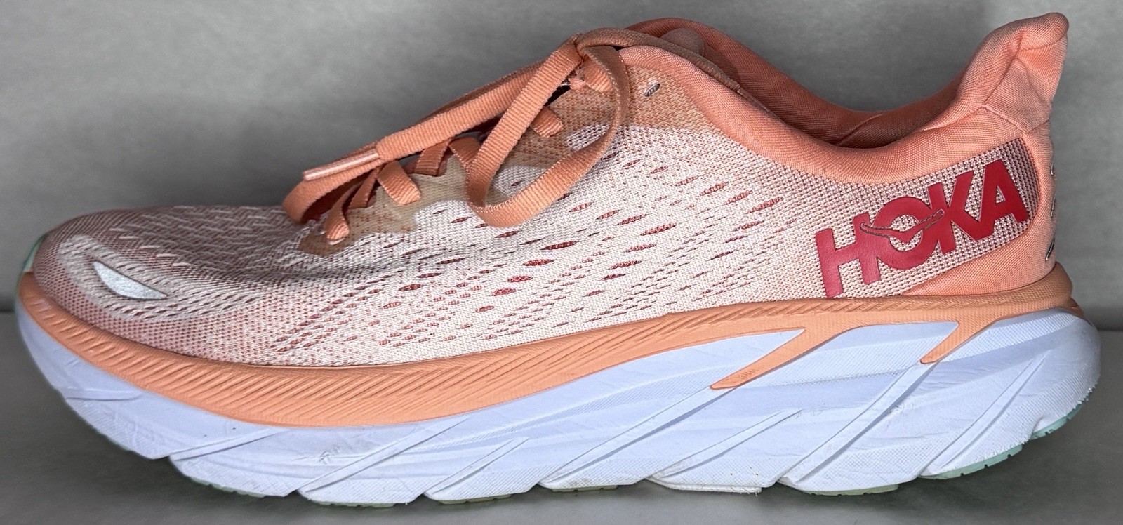 Hoka One One Clifton 8 Women's Running Sneakers Size 8.5 B - Very Good - NR! thumbnail 4