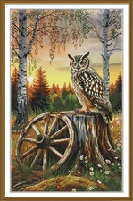 Creative Сross Stitch Embroidery Kit "On the edge of the forest" Nova Sloboda