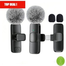 Wireless Lavalier Microphone Type-C Plug and Play Noise Reduction