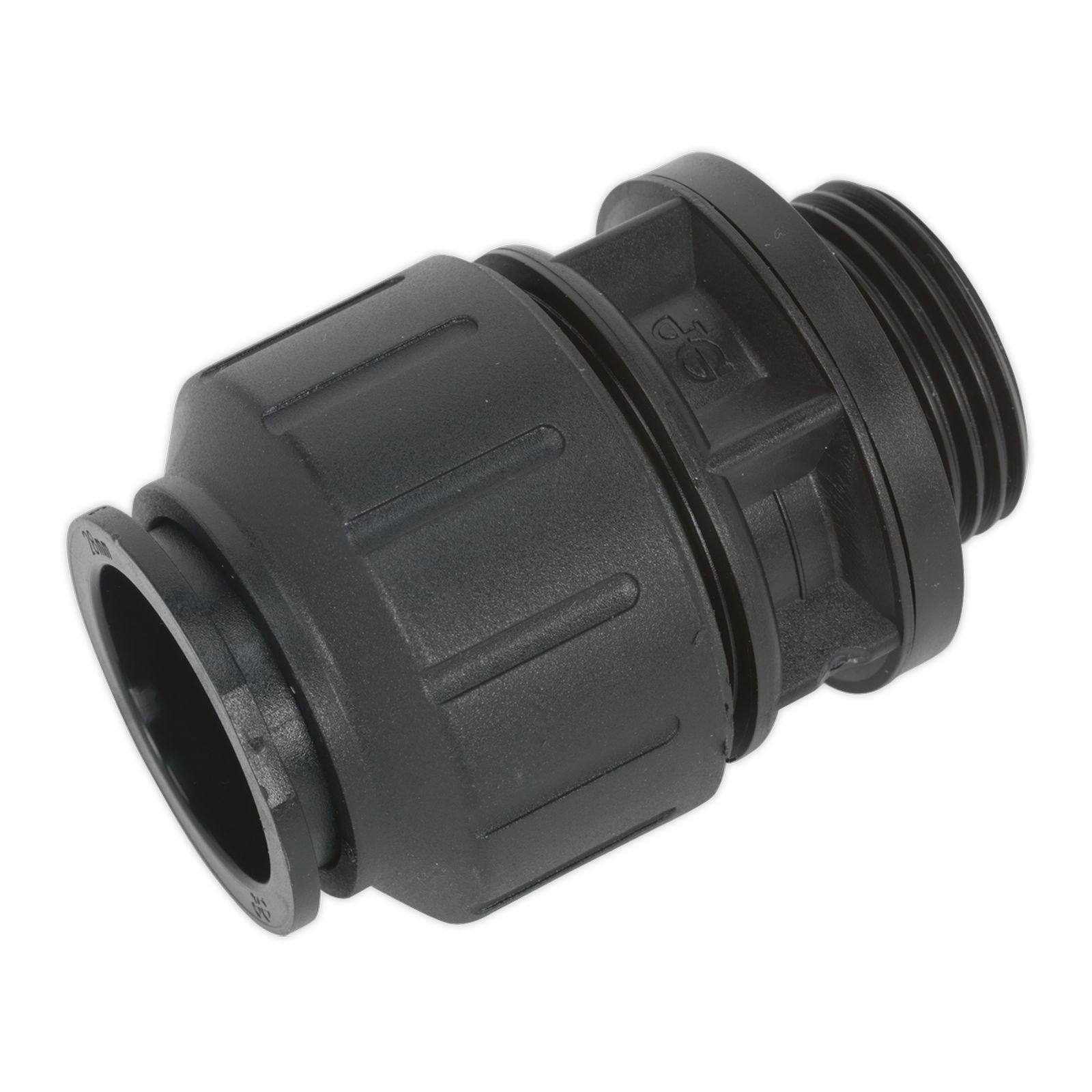 Sealey Men's Black Cas28sa 28Mm Straight Adaptor 1"Bsp - Pack Of 2 - Image 4