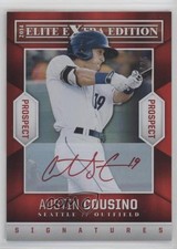 2014 Panini Elite Extra Edition Prospects Red Ink 17/25 Austin Cousino Auto uk2