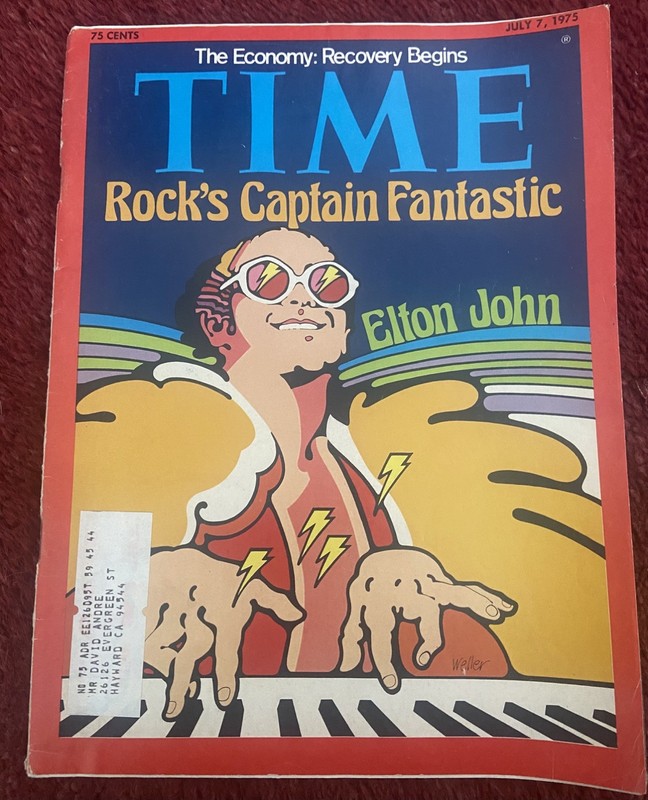TIME Magazine: Elton John "Rock's Captain Fantastic" - July 1975