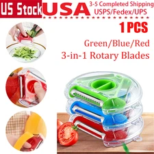 Stainless Steel 3 in 1 Vegetable Fruit Peeler Slicer Grater Kitchen Tools Supply