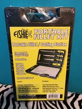 Fishie FTFK-141 Portable Fillet Cutting Station Knives Knife Kit New Sealed
