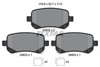 Textar Textar BremsbelÄGe Hinten Chrysler Grand Voyager V+ Dodge Caravan+ Fiat F