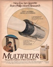 1970 Phillip Morris Multifiltter Cigarettes Vintage Color Print Ad