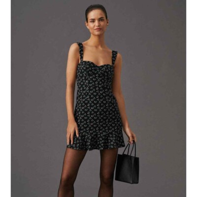 ditsy floral corset dress Ditsy Floral Corset Ruched Mini Dress | EGO US