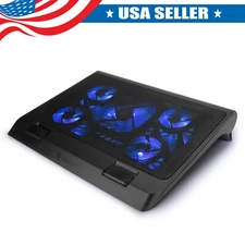 Laptop Cooling Stand with 5 LED Cooling Fans & Dual USB Ports