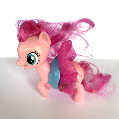 My Little Pony G4 Pinkie Pie 2017 Brushable Toy Push Button Spin Dress MLP
