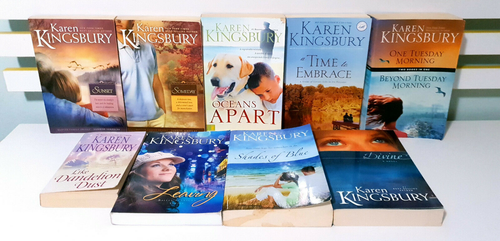 Lot of 9x Karen Kingsbury Christian Fiction Books! Someday, Divine & More!